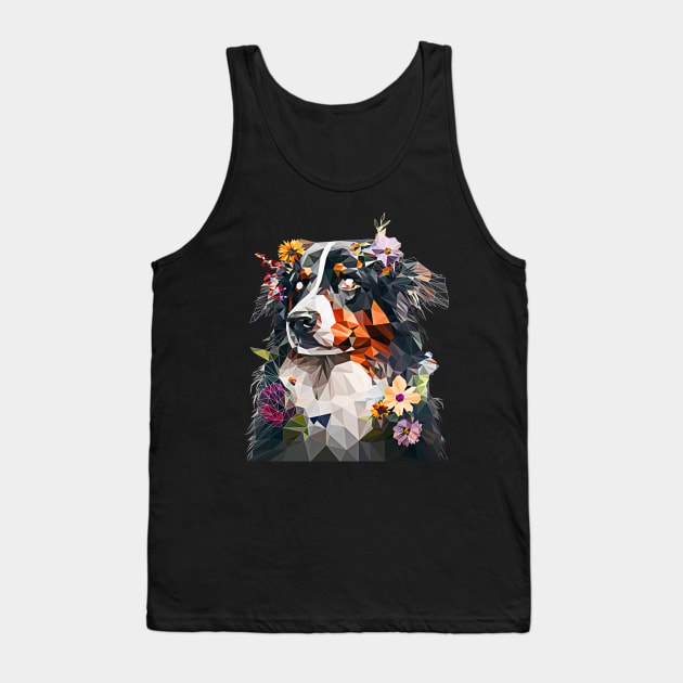 Flower Dog Tank Top by Jackson Lester